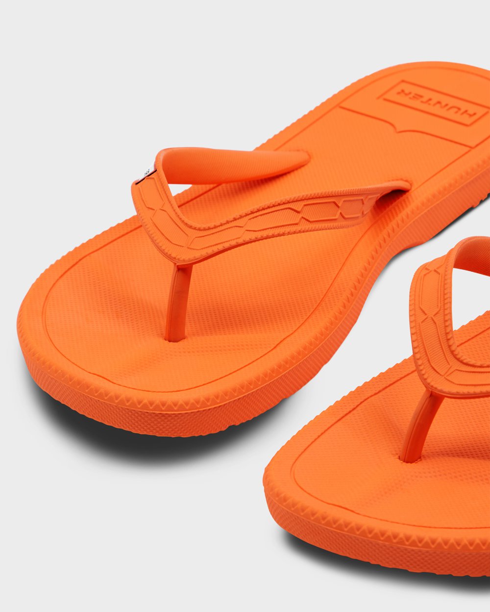 Hunter Original Flip Flops - Shop Online Womens Orange - VNUYOE830